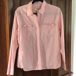 Talbots large button blouse